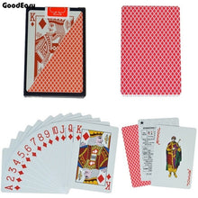 Load image into Gallery viewer, 100% PVC Poker Cards Waterproof Texas Hold'em Playing Cards Black Jack Plastic Game Card Poker Game Board Game Card Dropship 1Pc