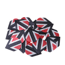 Load image into Gallery viewer, MagiDeal 20pcs Dart Flights Standard Geometric Patterns Darts Flights Protectors for Steel / Soft Tip DIY Darts Accessories