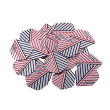 Load image into Gallery viewer, MagiDeal 20pcs Dart Flights Standard Geometric Patterns Darts Flights Protectors for Steel / Soft Tip DIY Darts Accessories