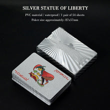 Load image into Gallery viewer, 100% PVC Poker Cards Waterproof Texas Hold'em Playing Cards Black Jack Plastic Game Card Poker Game Board Game Card Dropship 1Pc
