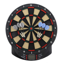 Load image into Gallery viewer, Electronic Darts Board Set Automatic LCD Scoring Display Score Dart Plate Board With Voice 27 Games With 6pcs Soft Darts 15 Inch
