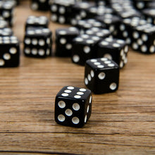 Load image into Gallery viewer, 100 Pcs/lot Black/White Point Dice Puzzle Game Send Children 6 Sided Dice DIY Game Accessory  Small Size
